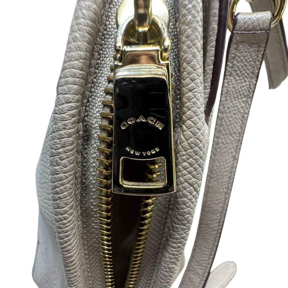 COACH Prince Street‎ Satchel Gray Leather Gold hardware/hangtag Shoulder/handbag